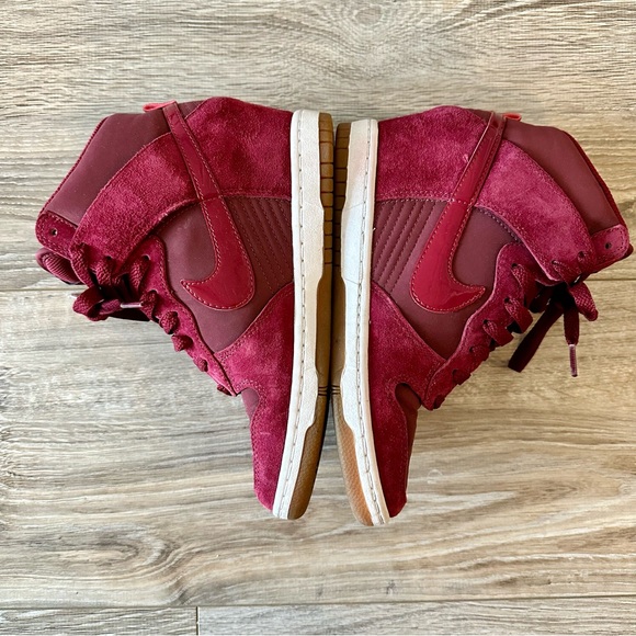 Nike Dunk Sky Hi Hidden Wedge Sneakers Red - Picture 6 of 10